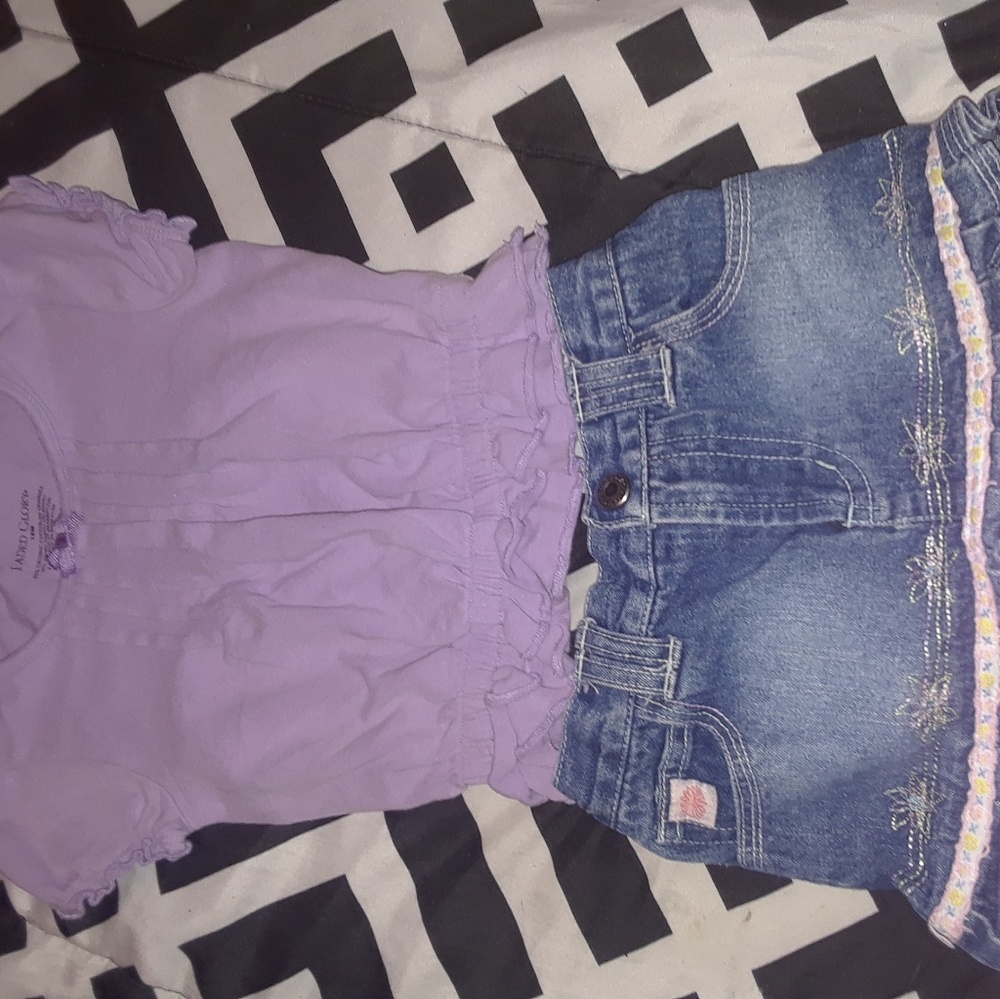 Top and skirt real cute